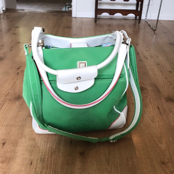 Green & White Diane von Furstenberg Large Tote - Picture 1 of 5